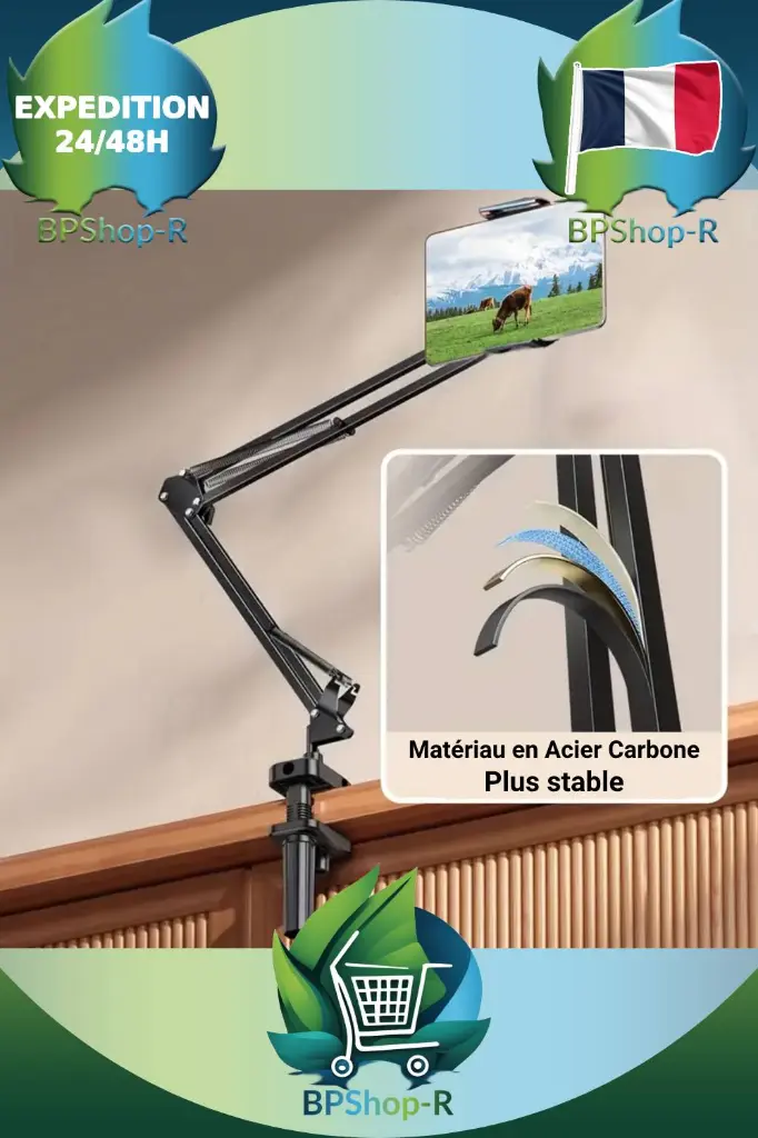 Support tablette vue détail