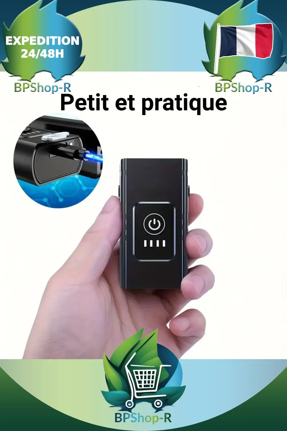 Lampe vélo en situation route