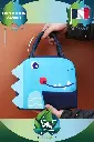 Sac à Déjeuner Isolé Kawaii 3D Dinosaure (7).webp