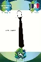 Cravate Noire Longue Et Étroite Réglable (6).webp