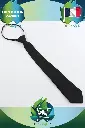 Cravate Noire Longue Et Étroite Réglable (1).webp