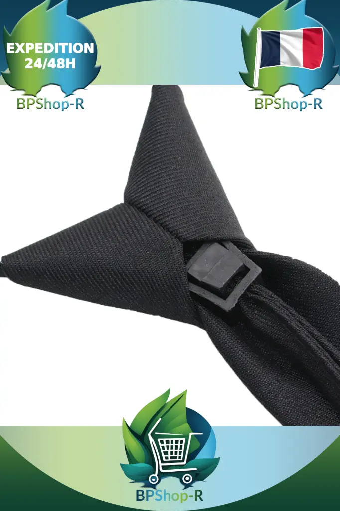 Cravate Noire Longue Et Étroite Réglable (3).webp