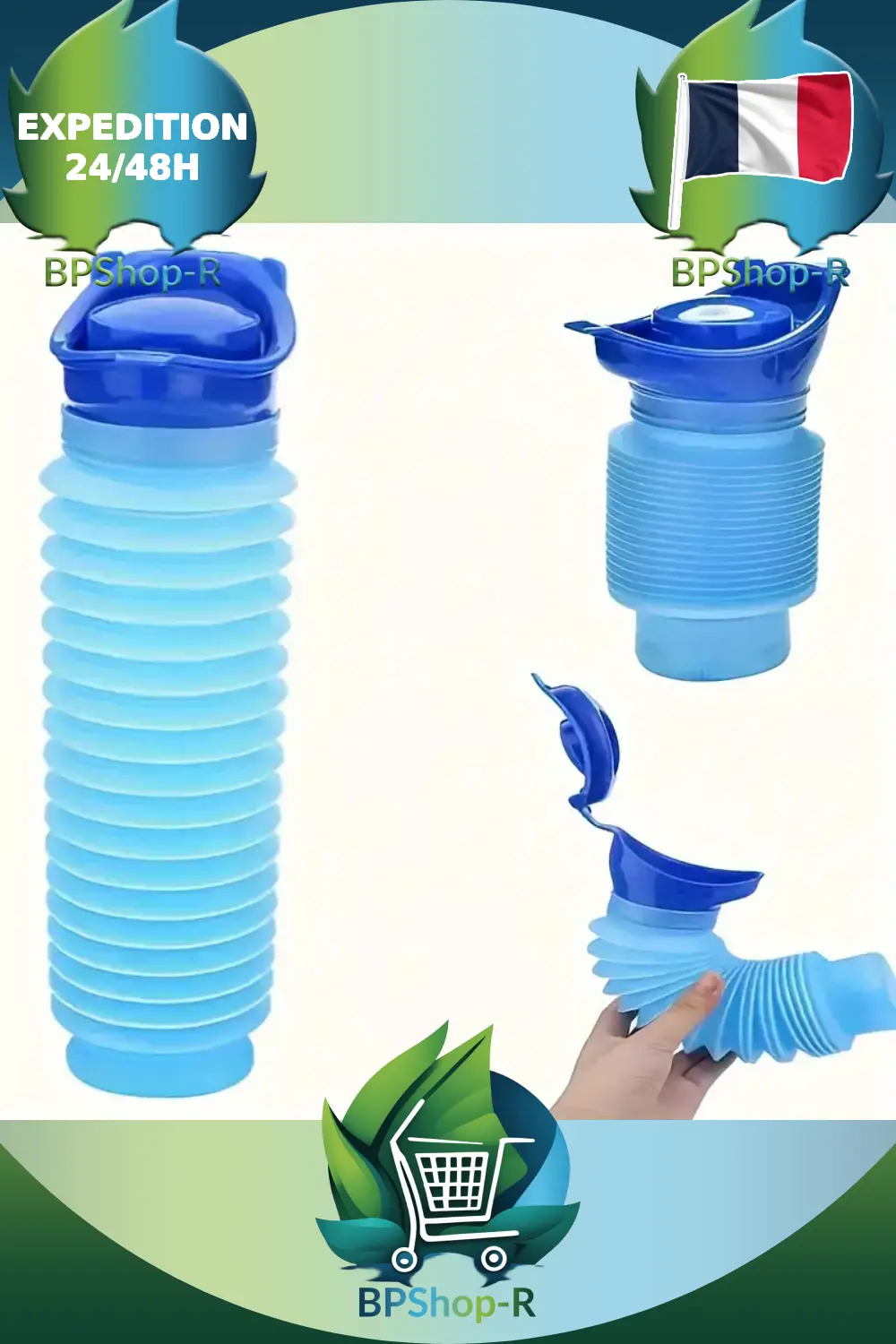 Urinoir portable bouchon vissé