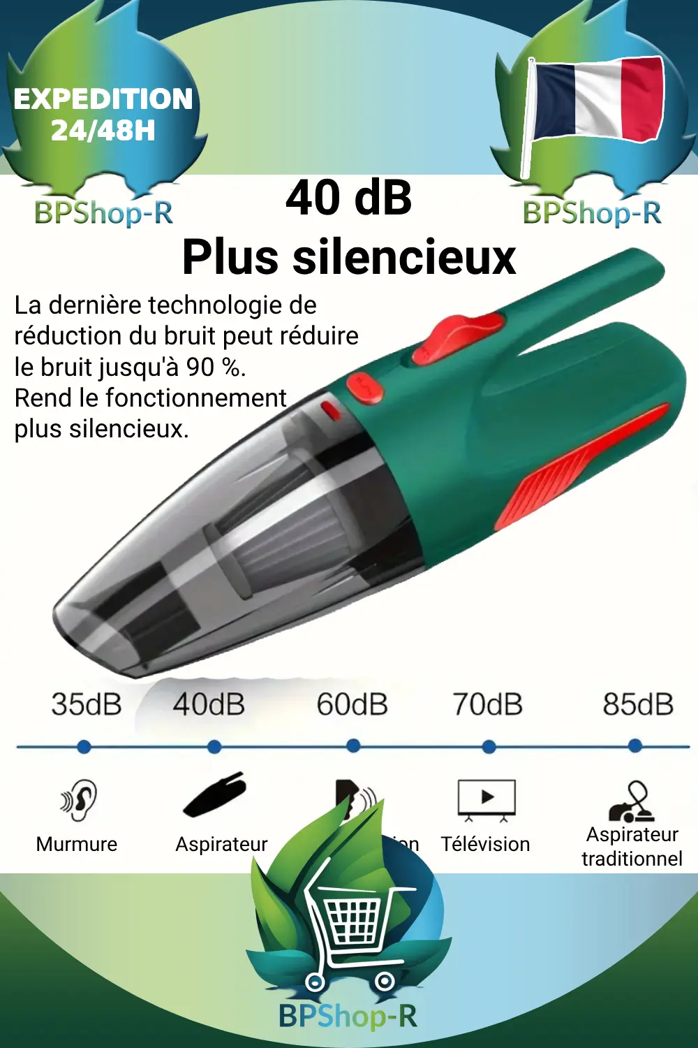 Aspirateur bac à poussière