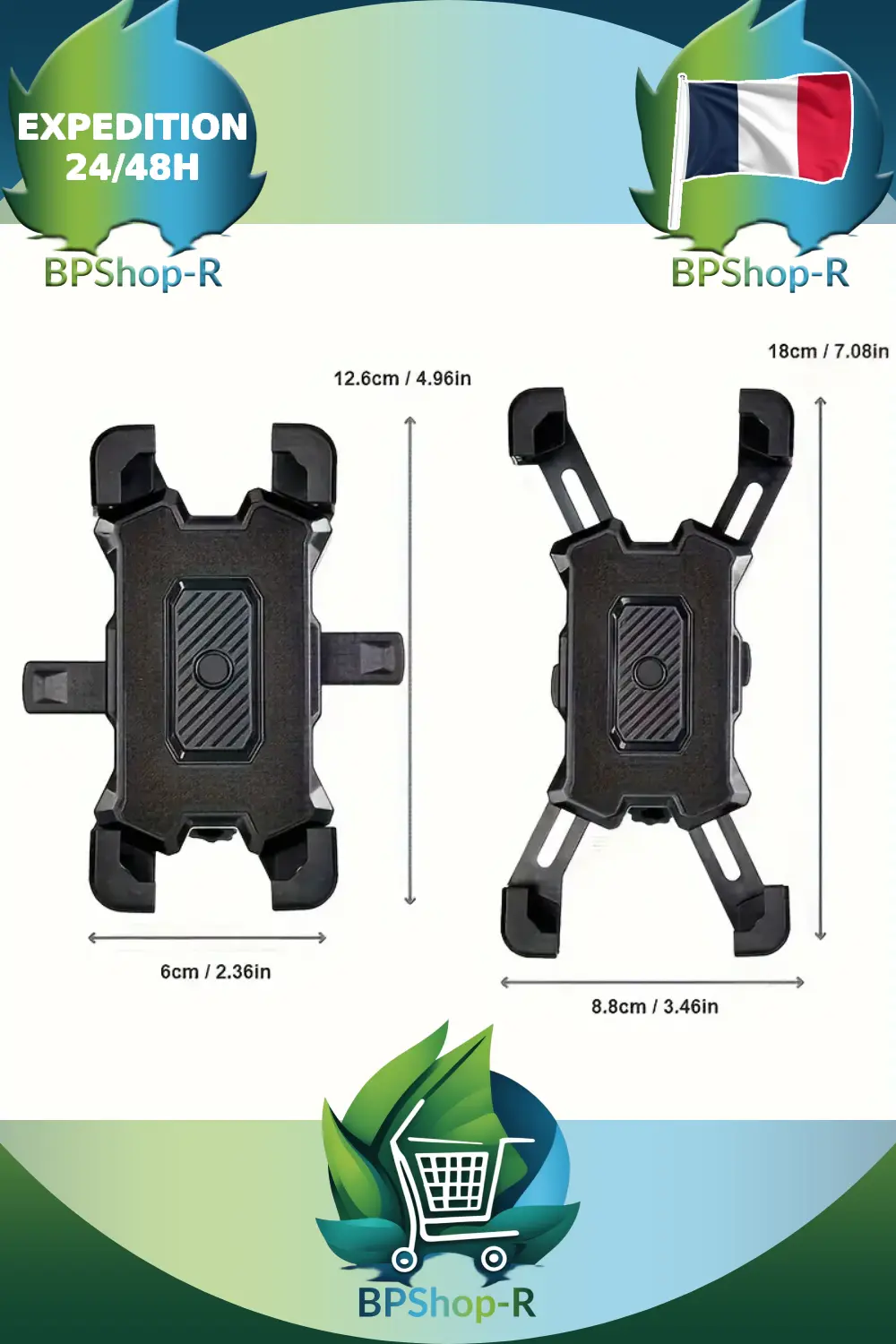 Support téléphone en situation guidon