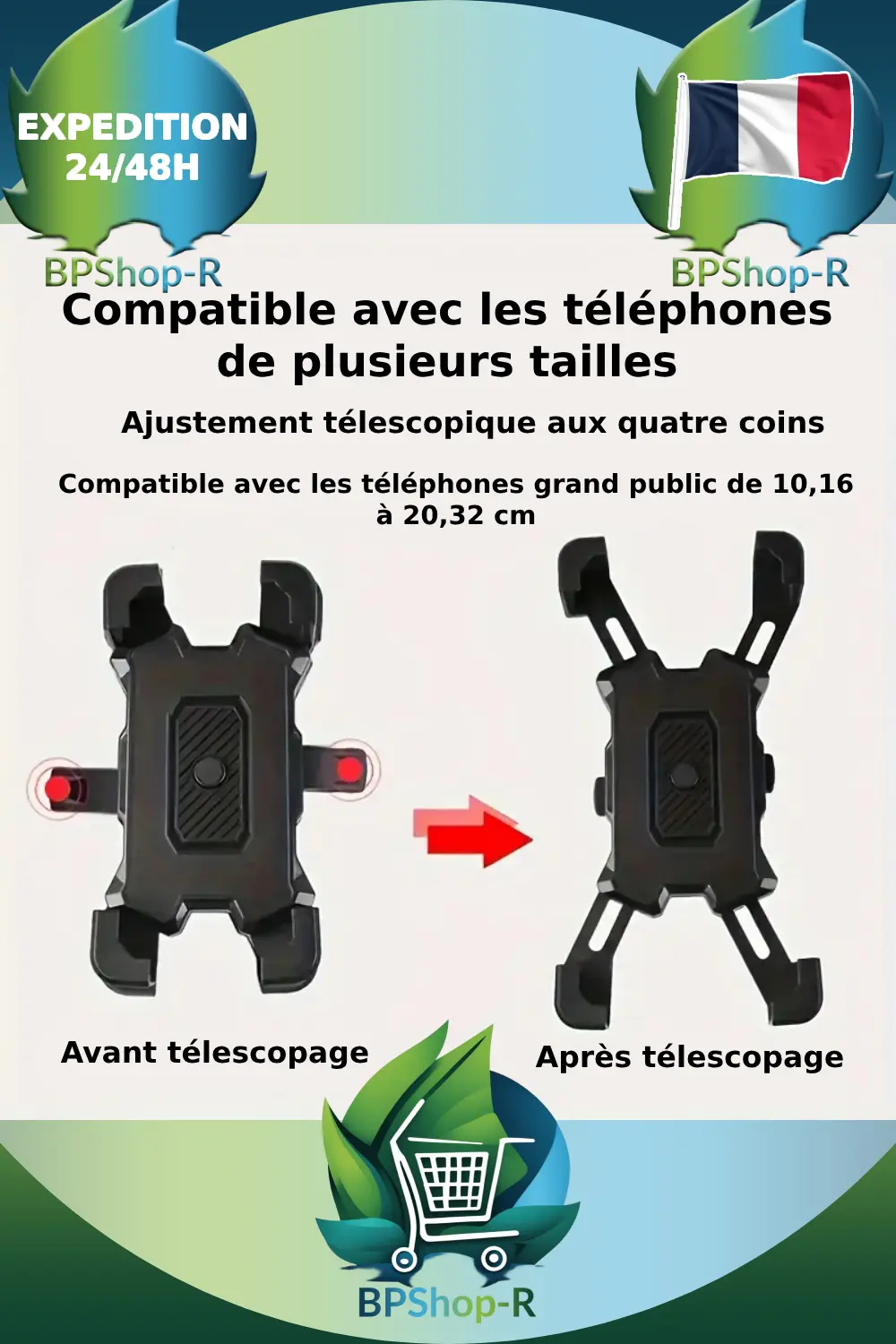 Support téléphone rotation 360