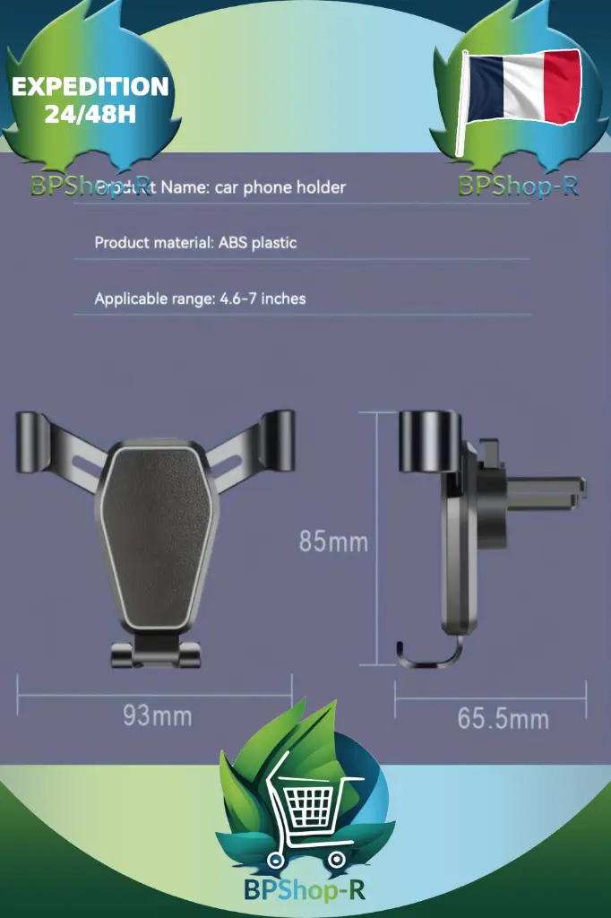 Support de Telephone Portable et GPS pour Voiture (3).webp