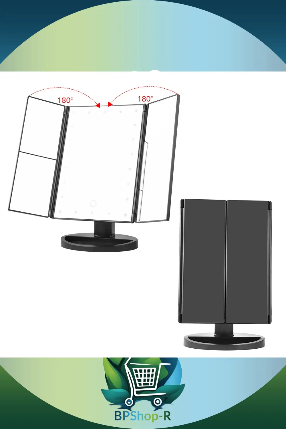 Miroir LED couronne lumineuse
