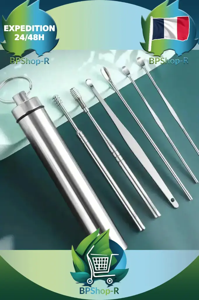 Kit de Nettoyage d'Oreilles en Acier Inoxydable : Pour des oreilles propres et saines