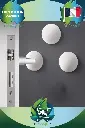 Lot de 2 Protecteurs de Poignée en Caoutchouc : Stop aux Marques sur Vos Murs !