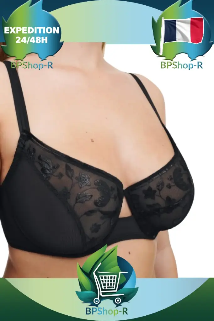 Chantelle Pulp PHILTER - Soutien-gorge Emboîtant en Noir Vinyl