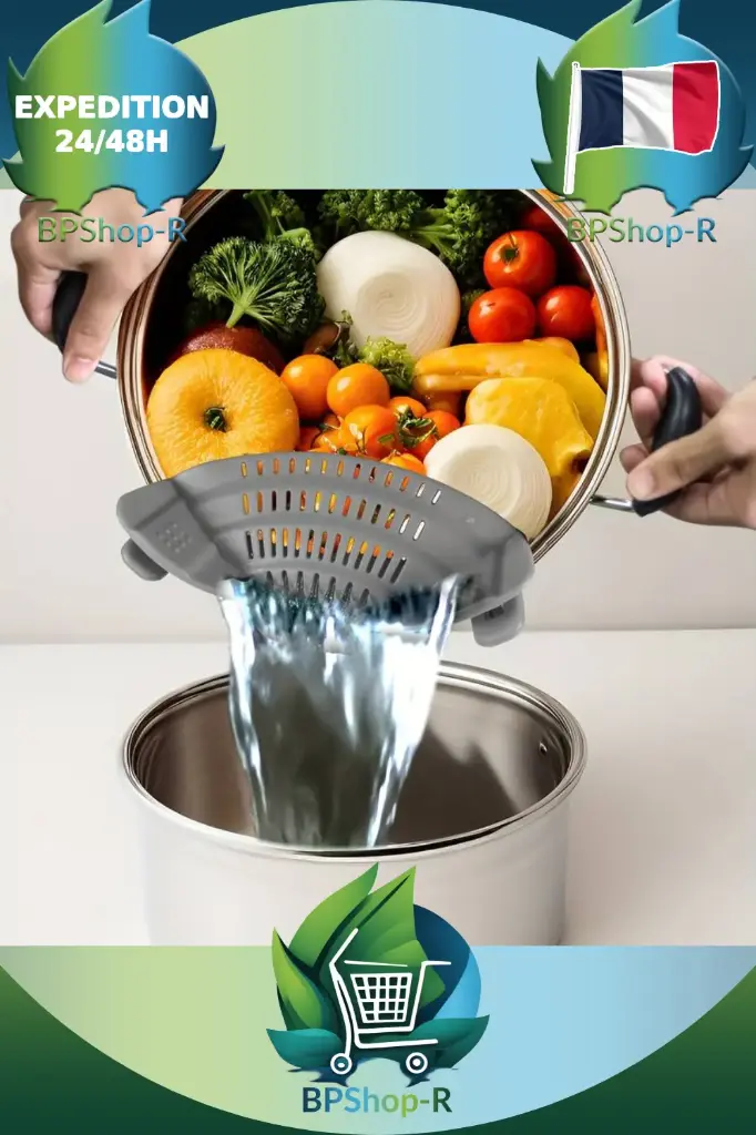 Passoire Ajustable en Silicone : L'Indispensable de Votre Cuisine