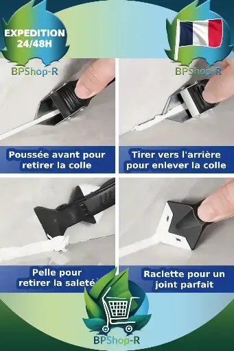 Spatule en Silicone 5 en 1 : L'outil indispensable pour vos travaux de finition !