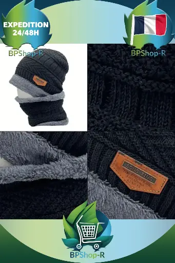 Duo Bonnet et Écharpe en Tricot : Chaleureux et Stylé pour Affronter l'Hiver