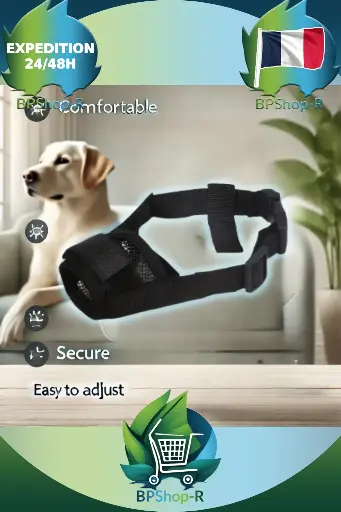 Muselière Réglable en Nylon avec Ouverture : Le Confort et la Sécurité Reinventés !