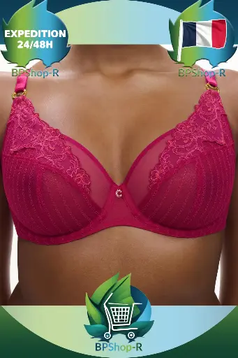 Chantelle CABARET SAUVAGE - Soutien-gorge Emboîtant Rubis