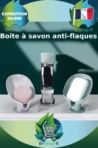 Porte-Savon en Forme de Feuille : Élégance et Praticité pour Votre Salle de Bain