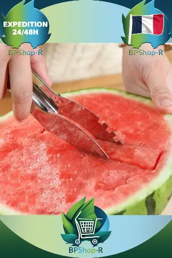 Coupe-Pastèque en Acier Inoxydable : Tranches Parfaites en un Clin d'Œil