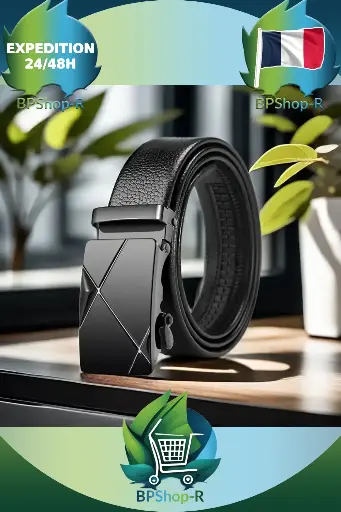 Ceinture en Cuir PU Homme Boucle Automatique : Élégance et Confort au Quotidien