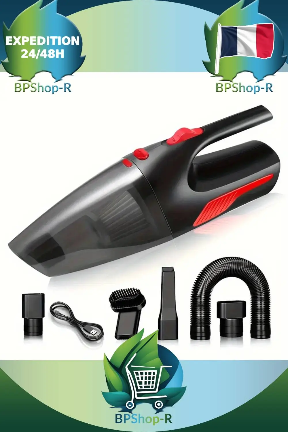 Aspirateur à main 2-en-1